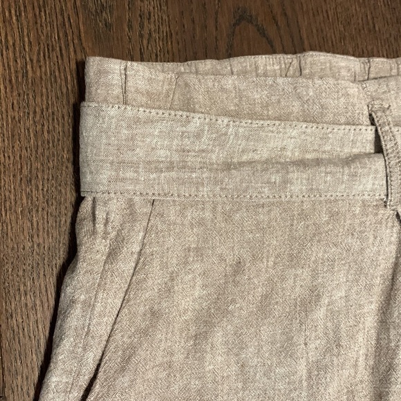 Addition Elle Belted Linen Shorts - Picture 4 of 15